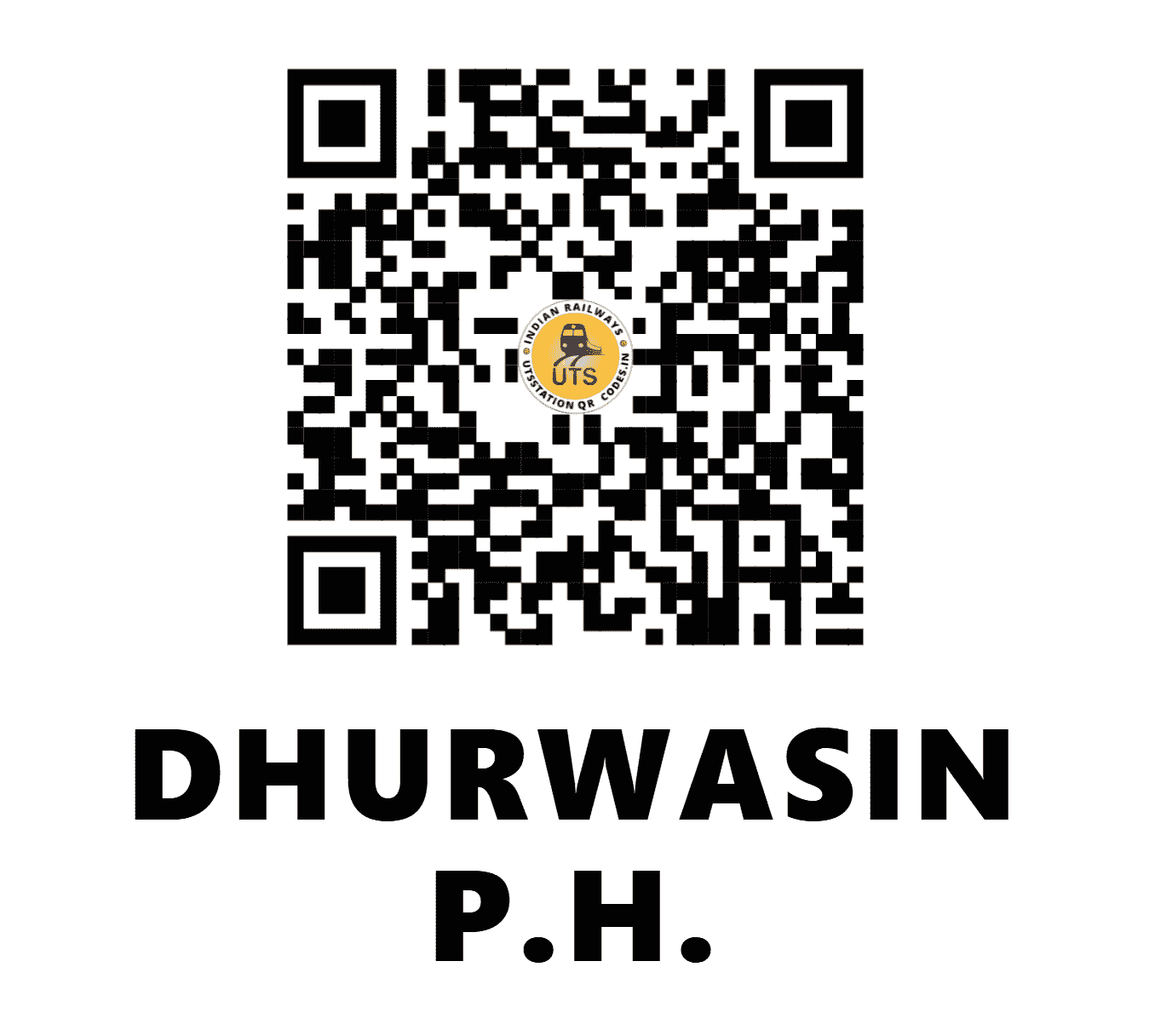 UTS QR Code for DHURWASIN P.H. - DRSN - SB (MADHYA PRADESH)